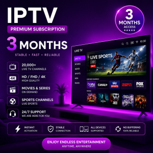IPTV Standard – 3 Months - LoadIPTV IPTV Subscription
